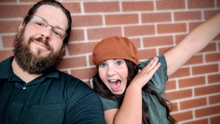 Marc and Anna at the conference