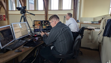 Another angle of the Sussex tech booth