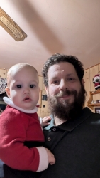 Me and Beau  surprised by the camera