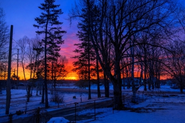 Another angle of the winter sunrise