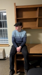 Hanging out in the dorm room