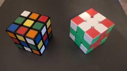 Scrambled Rubik’s cube.