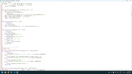 Screenshot of a Python script snippet used to download and rename conference audio files.