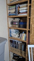 Office area showing progress toward being usable again.